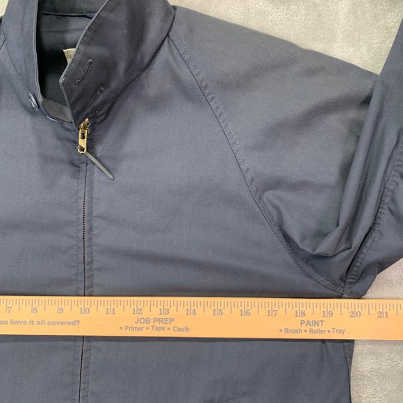 Vintage London Fog Navy Harrington Jacket 38R Drizzler Retro Mod Zip - Picture 6 of 14